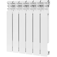Радиатор биметаллический ROMMER Profi BM 500 6 секции боковое подключение (BI500-80-80-150) (RAL9016)