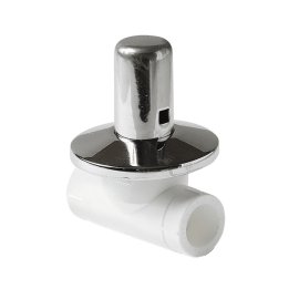 Клапан Pro Aqua d= 32 PP-R (вентиль) с хромированной рукояткой Белый, PA43012