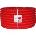 Труба гофрированная STOUT ПНД, цвет красный, наружным диаметром 35 мм для труб диаметром 25 мм, SPG-0002-503525