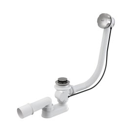 Сифон для ванны AlcaPlast автомат комплект, металл, A55K-80-RU-01