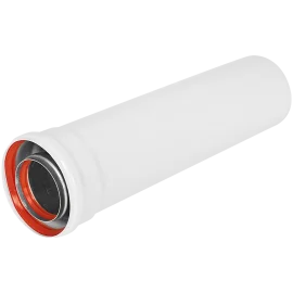 Удлинитель дымохода традиционный коаксиальный ROMMER D80(п-м)/125(м-п), L500