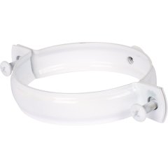 Крепление к стене металлическое белое ROMMER D80 (хомут), RCA-0080-020111