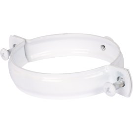 Крепление к стене металлическое белое ROMMER D80 (хомут), RCA-0080-020111