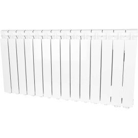 Радиатор алюминиевый STOUT Bravo 500 14 секции нижнее правое подключение (белый RAL 9010), SRA-0120-050014