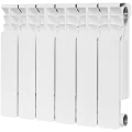 Радиатор биметаллический STOUT Space 350 6 секций боковое подключение RAL9016