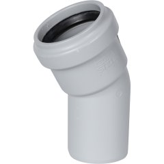 Отвод канализационный бесшумный STOUT D58х30°, SKB-0009-005830