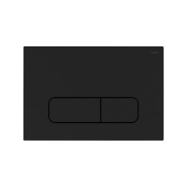 Панель смыва РЕХАУ NOVA ELLIPSE 001 с овальными клавишами, пластик, черный, матовый, 19102141001