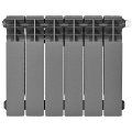 Радиатор биметаллический нижнее правое подключение STOUT TITAN VENTIL 350 6 секций (графит RAL 7024), SRB-3320-035006 7024
