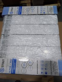 Уцененный товар (Нарушена упаковка): Радиатор биметаллический STOUT ALPHA 350 6 секций боковое подключение (белый RAL 9016), SRB-2310-035006