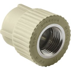 Муфта комбинированная Pro Aqua d=32-1/2 PP-R ВР Серая