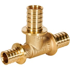 Тройник переходной ROMMER 25x25x20 для труб из сшитого полиэтилена аксиальный, RFA-0014-252520