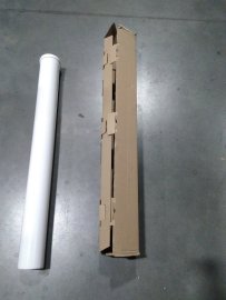 Уцененный товар (вмятина): Удлинитель дымохода конденсационный коаксиальный ROMMER D60(п-м)/100(м-п), L1000