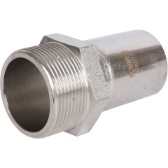 Вставка переходная НПр-НР ROMMER 42х1 1/2 из нержавеющей стали прессовой