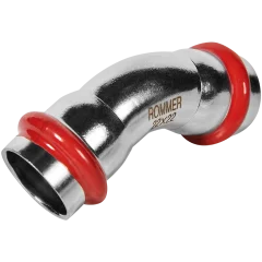 Угольник ROMMER 45° ВПр-ВПр 22 из нержавеющей стали прессовой