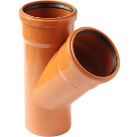 Тройник для наружной канализации Pro Aqua Terra D160x160/45 PP, PPH70161645