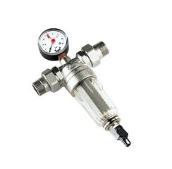 Фильтр с манометром с латунной колбой TIEMME 1 1/4BP