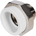 Муфта комбинированная Pro Aqua d=63-2 PP-R разъемная (американка) НР Белая