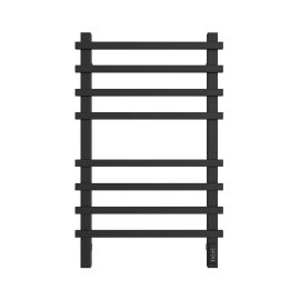 Полотенцесушитель STOUT электрический TECHNO quadro 80*50 Черный матовый, SHQ-T2QQ-008050
