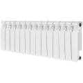 Радиатор биметаллический STOUT VEGA 350 14 секций боковое подключение (белый RAL 9016), SRB-1310-035014
