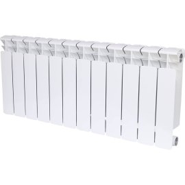 Радиатор биметаллический RIFAR BASE 350 12 секций боковое подключение (белый RAL 9016)
