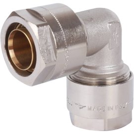 Угольник 90 Prandelli Multyrama (32х3,0) для металлопластиковых труб винтовой, 103.06.03.2