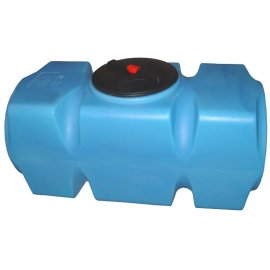 Бак для воды Танк 800 л горизонтальный с фланцем и крышкой с клапанами, со сливом, Т800ГФК2З