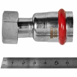 Переходник ROMMER с накидной гайкой ВПр-ВР, 28х3/4, из нержавеющей стали прессовой, RSS-1026-002834