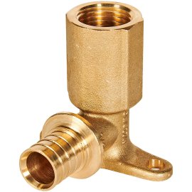 Угольник настенный с длинным нарезным патрубком ROMMER 20-G 1/2 для труб из сшитого полиэтилена аксиальный, RFA-0032-002012