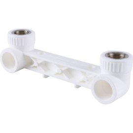 Настенный комплект Kalde 25х1/2 для смесителя для полипропиленовых труб под сварку (цвет белый), 3222-bat-250b05