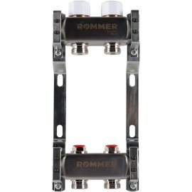 Коллектор из нержавеющей стали без расходомеров ROMMER 2 выхода