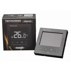 Терморегулятор электронный Теплолюкс Pontus черный Space, 100037059500