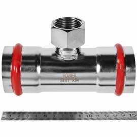 Тройник-Переходник ROMMER ВПр-ВР, 54х1, из нержавеющей стали прессовой, RSS-1015-000541