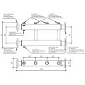 Модульный коллектор GIDRUSS MK-600-2x50 (до 600 кВт, 2 магистр. подкл. Фл.Ду80, 2 контура G 2 вверх или вниз)