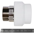 Муфта комбинированная Pro Aqua d= 40-1.1/4 PP-R под ключ НР Белая