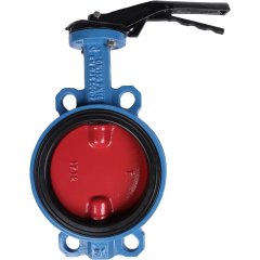 Затвор поворотно-дисковый Tecofi VPI4448 DN 150 PN 16 межфланцевый с ручкой из чугуна EPDM