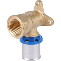 Угольник APE настенный с креплением удлинённый 1/2 х20 для металлопластиковых труб прессовой, ARL3503200