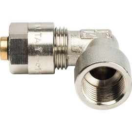 Угольник 90 с внутр.резьбой Prandelli Multyrama (16х2,0х1/2) для металлопластиковых труб винтовой, 103.04.51.6