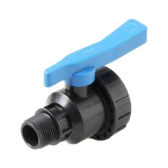 Кран шаровой Pro Aqua ПНД UNIO D 1/2x1/2 нр-вр, 999000M015F015