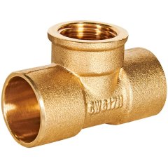 Тройник JINTIAN ВП-ВР-ВП 22x1/2x22 из латуни под пайку JT-141302212