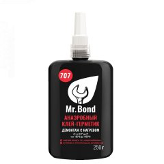 Клей-герметик анаэробный, демонтаж с нагревом, 250г Mr.Bond 707