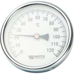 Термометр биметаллический WATTS с погружной гильзой 100 мм