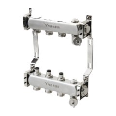 Коллекторный блок с регулировочными клапанами Pro Aqua 12 выходов, 680 мм, 1 x 3/4