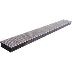 Внутрипольный конвектор STOUT SCN-1100 80х240х2000 (Решётка роликовая) правое подключение, SCN-1100-0824200
