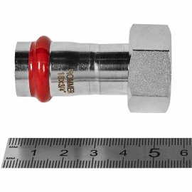 Переходник ROMMER с накидной гайкой ВПр-ВР, 18х3/4, из нержавеющей стали прессовой, RSS-1026-001834