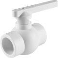 Кран шаровой Политэк d=32 для полипропиленовых труб под сварку (цвет белый), 9900000032