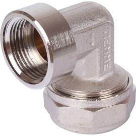 Угольник TIEMME с внутренней резьбой (32х3.0х1) для металлопластиковых труб винтовой, 1600060