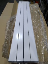 Уцененный товар (потертости): Радиатор алюминиевый STOUT Sebino 1800 4 секции универсальное подключение (белый ), SRA-1120-180004