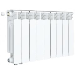 Радиатор биметаллический RIFAR BASE VENTIL 350 BVL 9 секций нижнее левое подключение (белый RAL 9016)