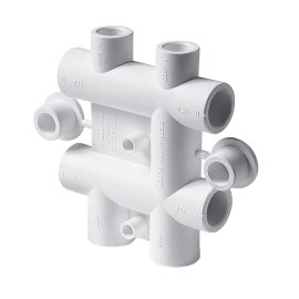 Распределительный блок Pro Aqua d= 25-20 PP-R для систем водоснабжения Белый, PA63012P