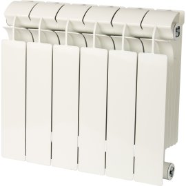 Радиатор биметаллический Global STYLE PLUS 350 2 секции боковое подключение (белый RAL 9010), STP03501002